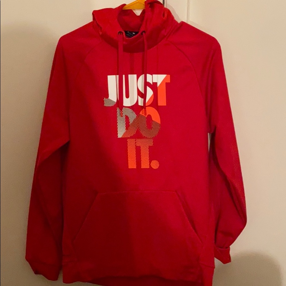 Red nike hoodie